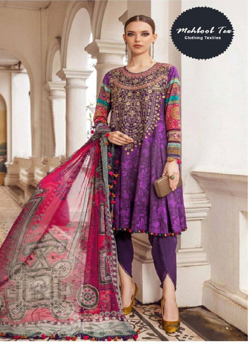 M Print Vol 12 Lawn Cotton Pakistani Suits Catalog